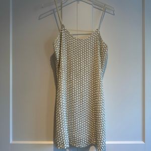 Parker white sequined dress